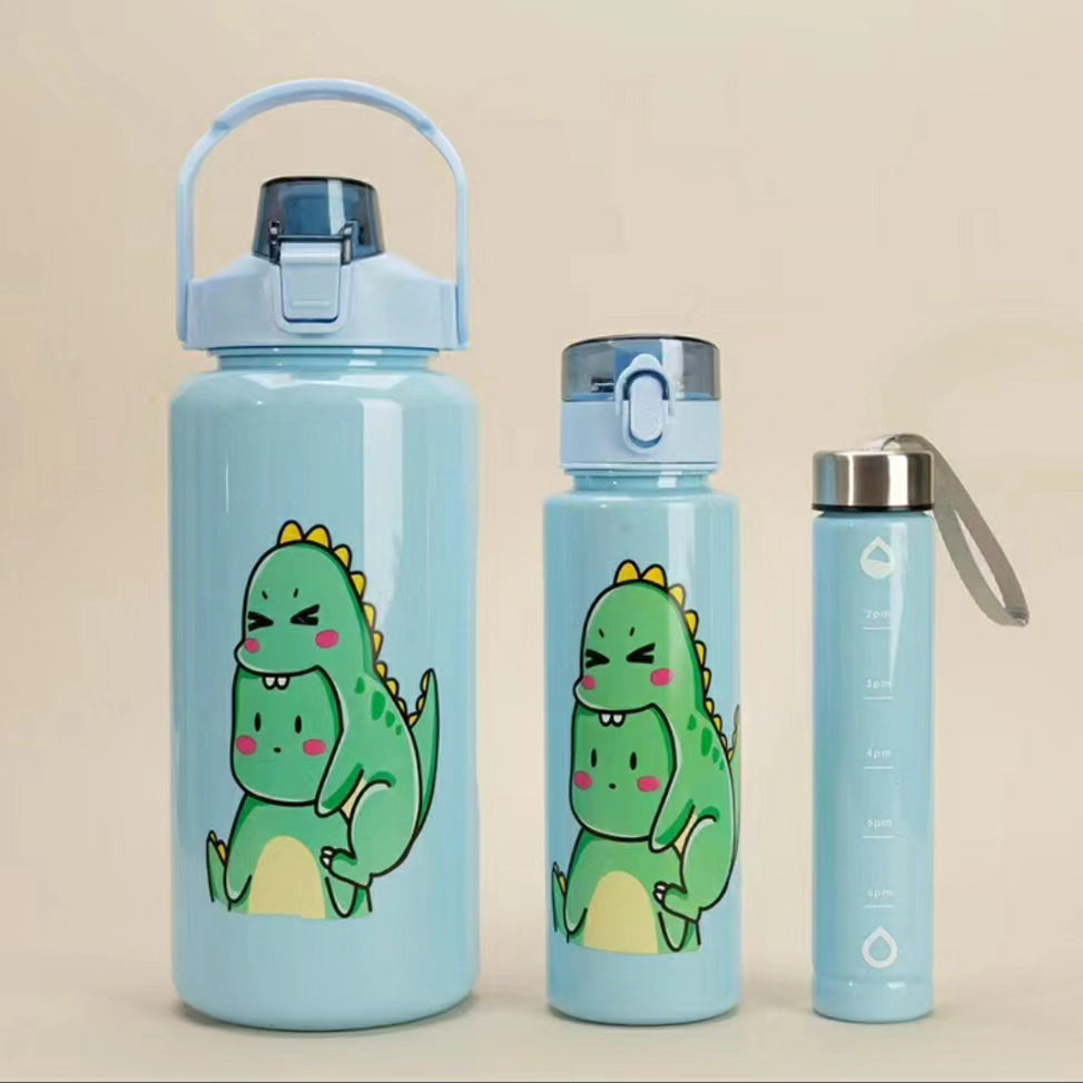 3 in 1 Tomato Motivational Water Bottles Set