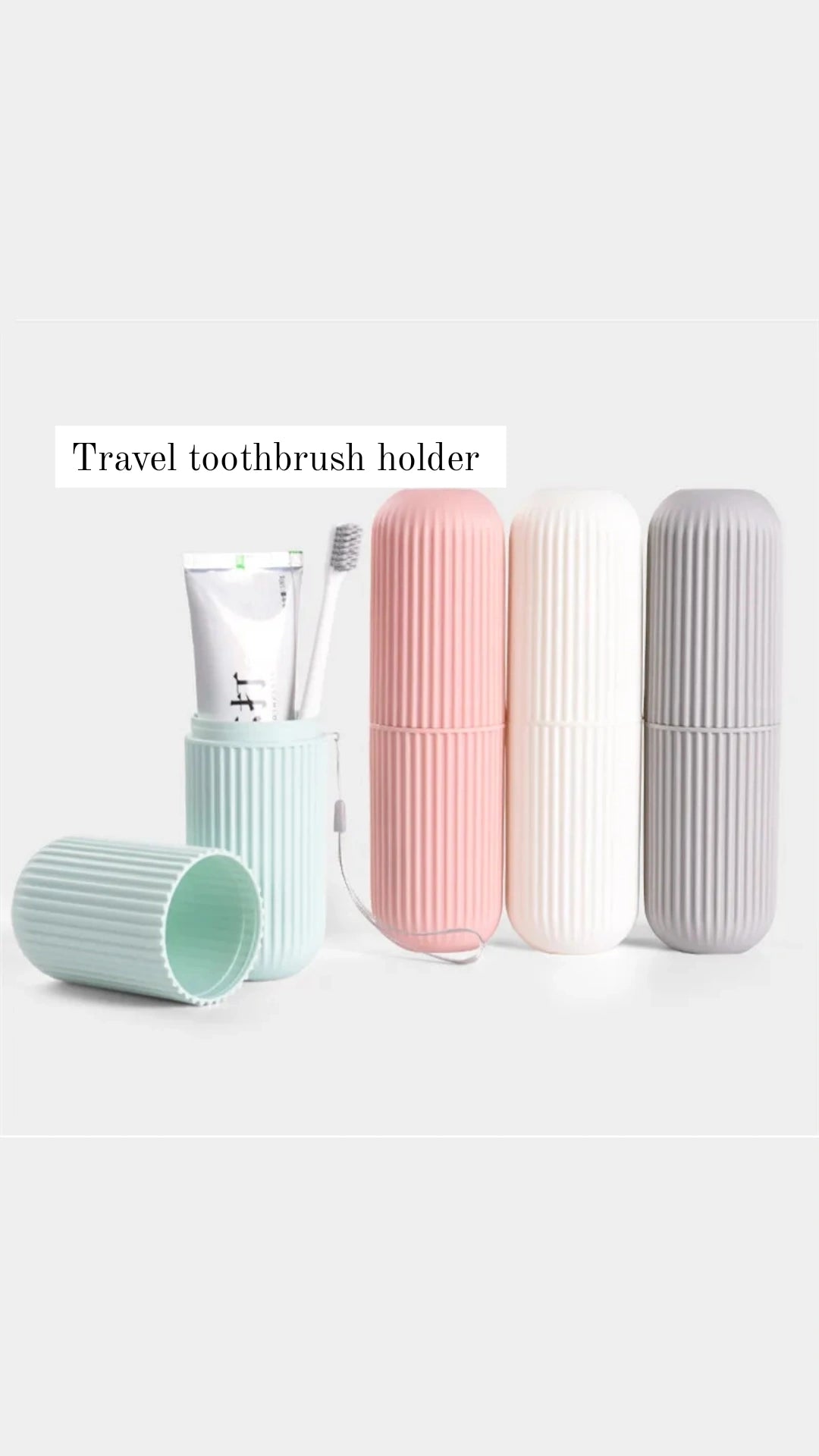 Travel toothbrush holder 2pc