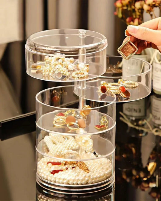 Acrylic Rotating Jewellery Holder