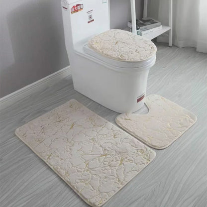 Marble Pattern 3pcs Bathroom Mats