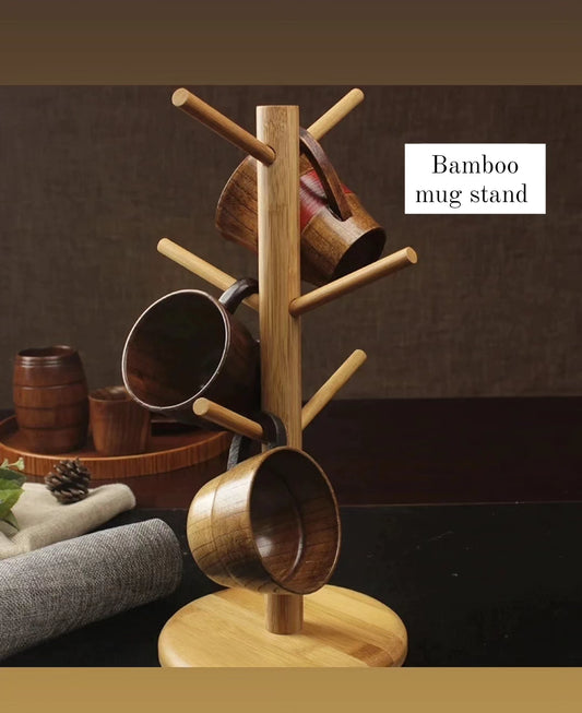 Bamboo mug stand