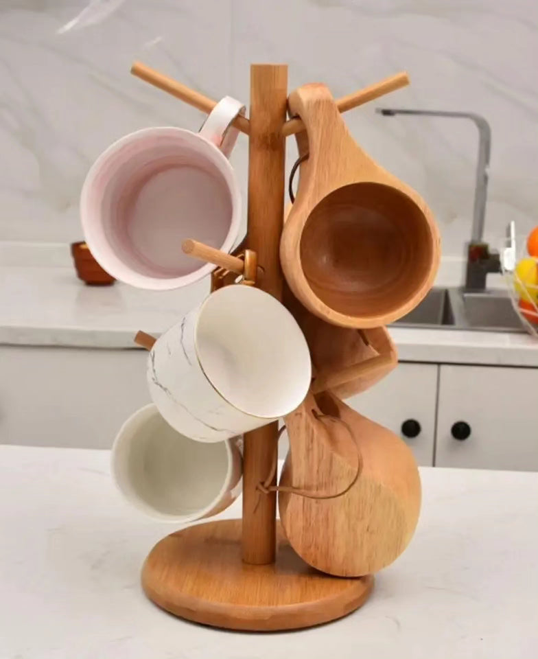 Bamboo mug stand