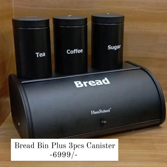 Bread Bin Set plus Canisters