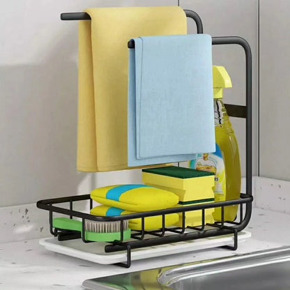 Sink Caddy Soap Dish Holder with Tray