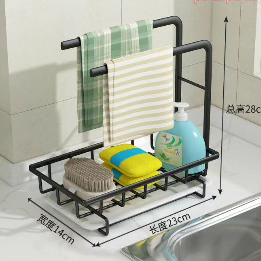 Sink Caddy Soap Dish Holder with Tray