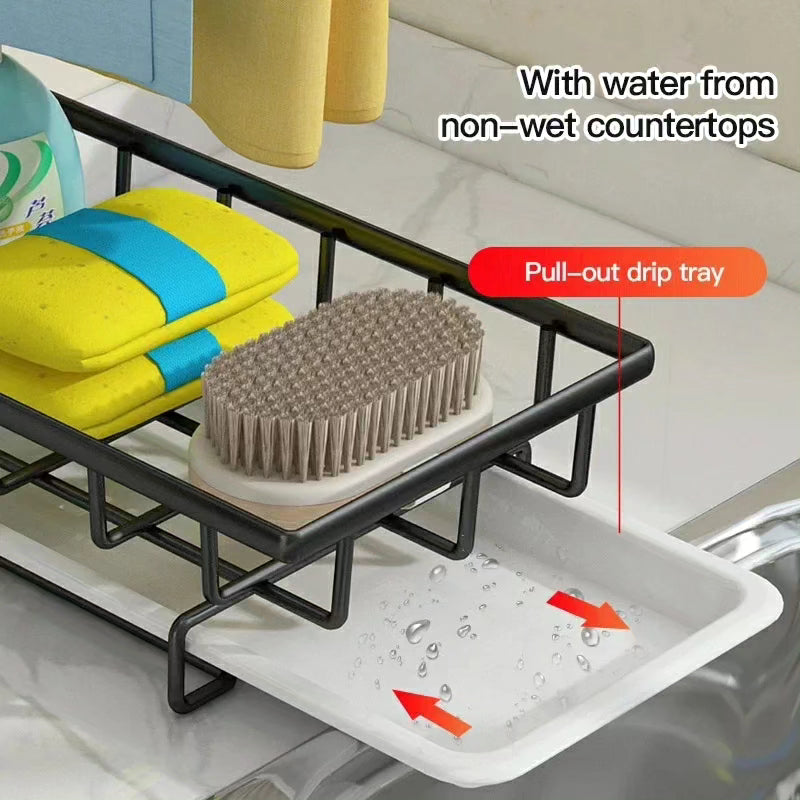 Sink Caddy Soap Dish Holder with Tray