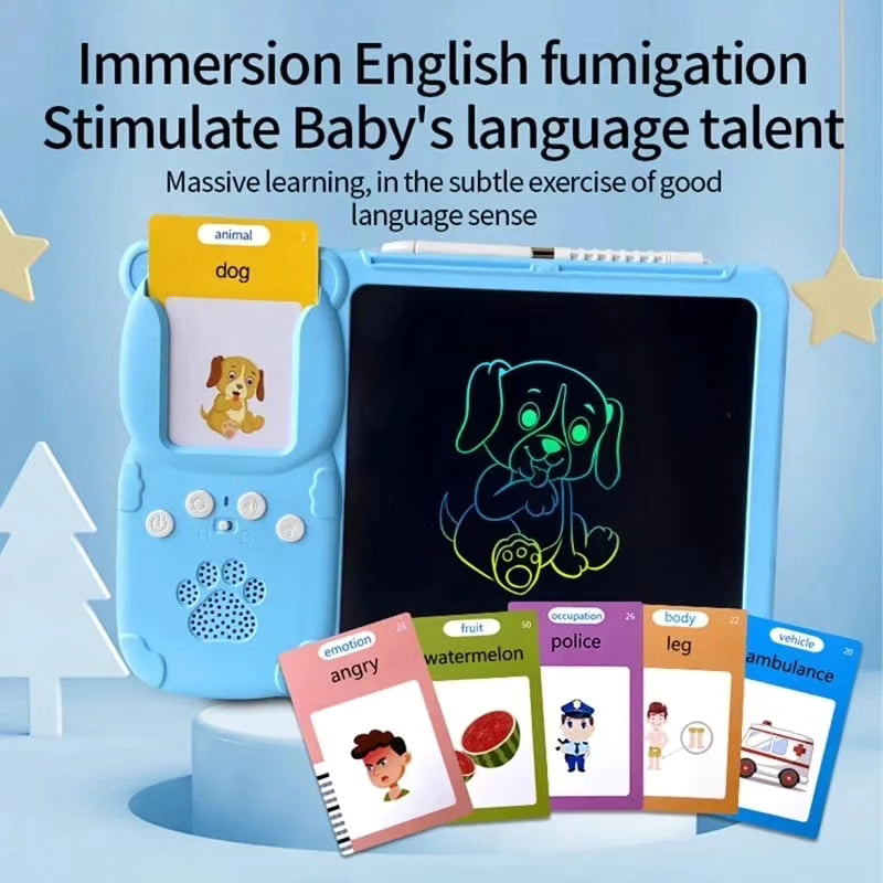 2 in 1 Talking flashcards with LCD tablet