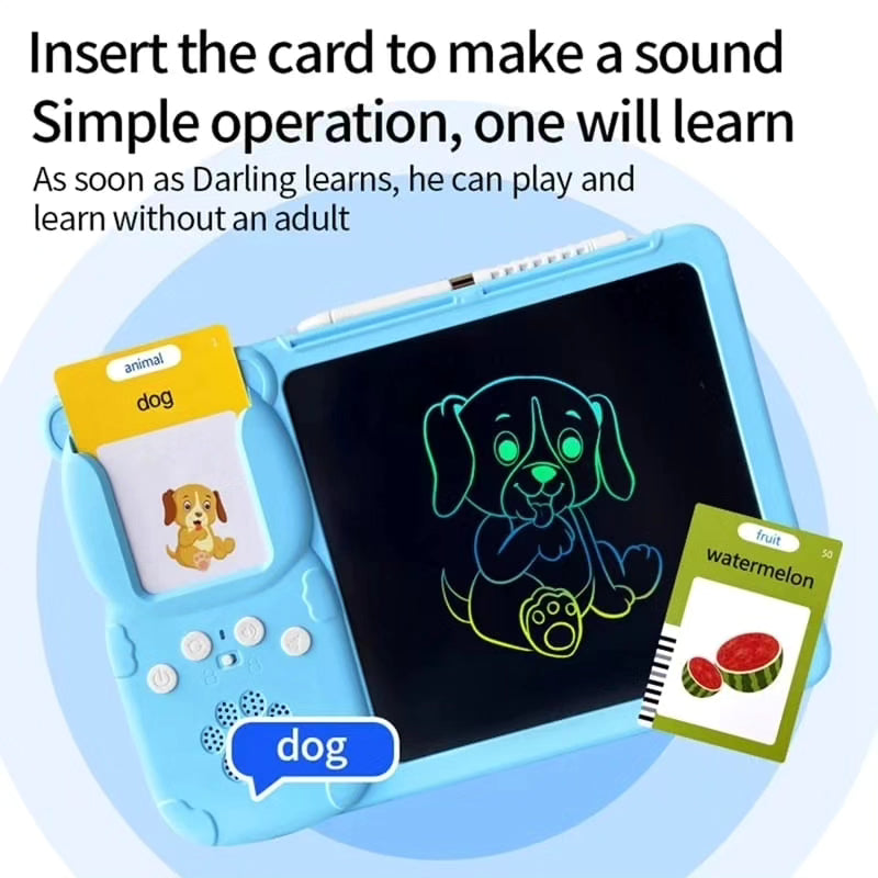 2 in 1 Talking flashcards with LCD tablet