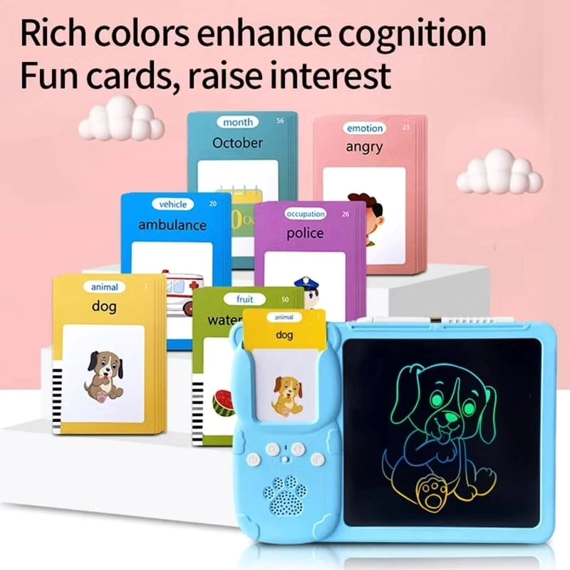 2 in 1 Talking flashcards with LCD tablet