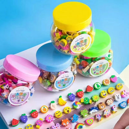 50pcs Set Pencil Erasers