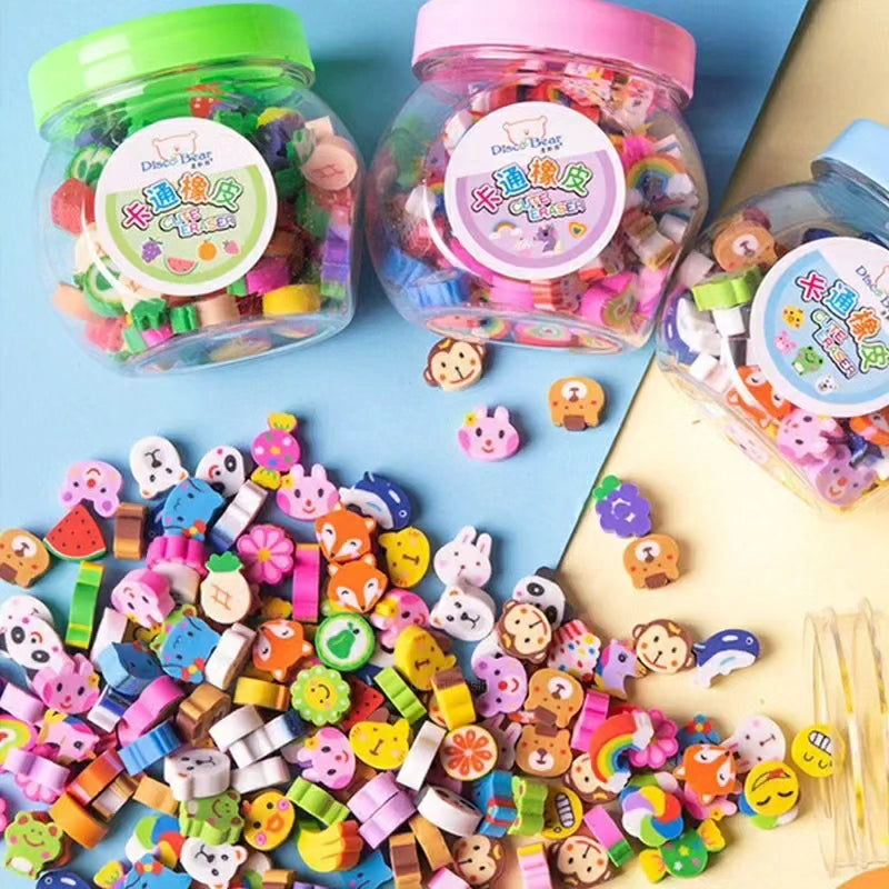 50pcs Set Pencil Erasers