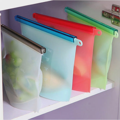 Reusable silicone freezer bags