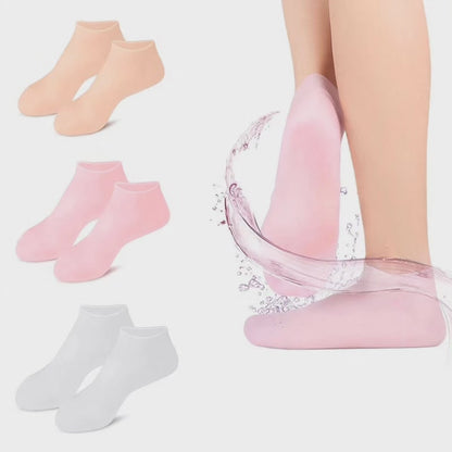 Soft silicone foot socks