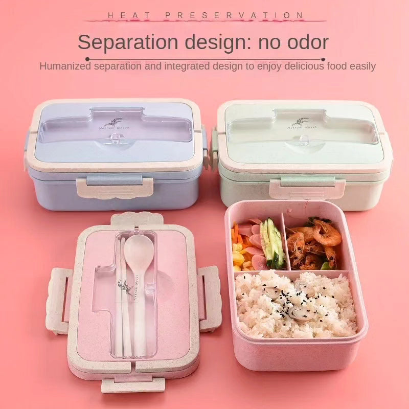 Bento Lunch Box with 3 Compartments