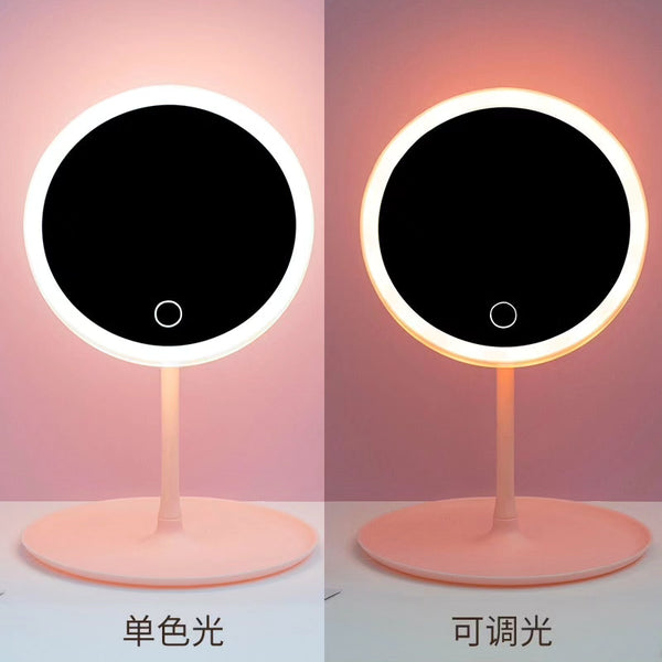 Portable LED Vanity Makeup Mirror with Smart Touch Light