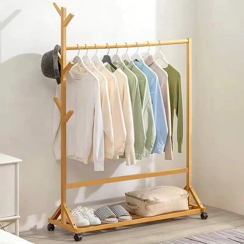 Bamboo cloth rack