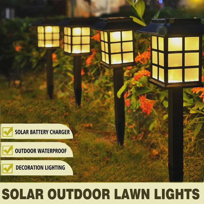 6 Led Solar Garden Lights BalckNov