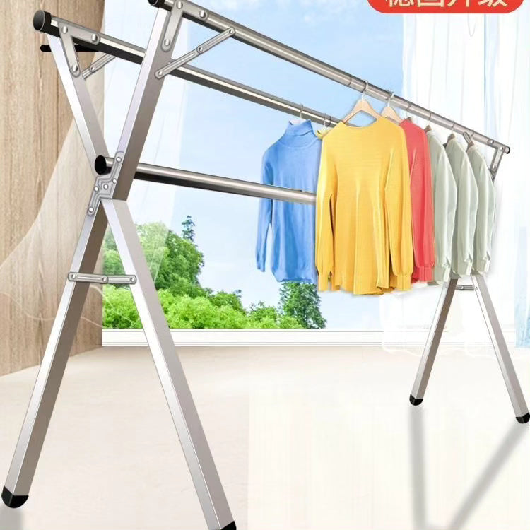 Stainless Steel Foldable Indoor/Balcony Clothes Hanger Rack