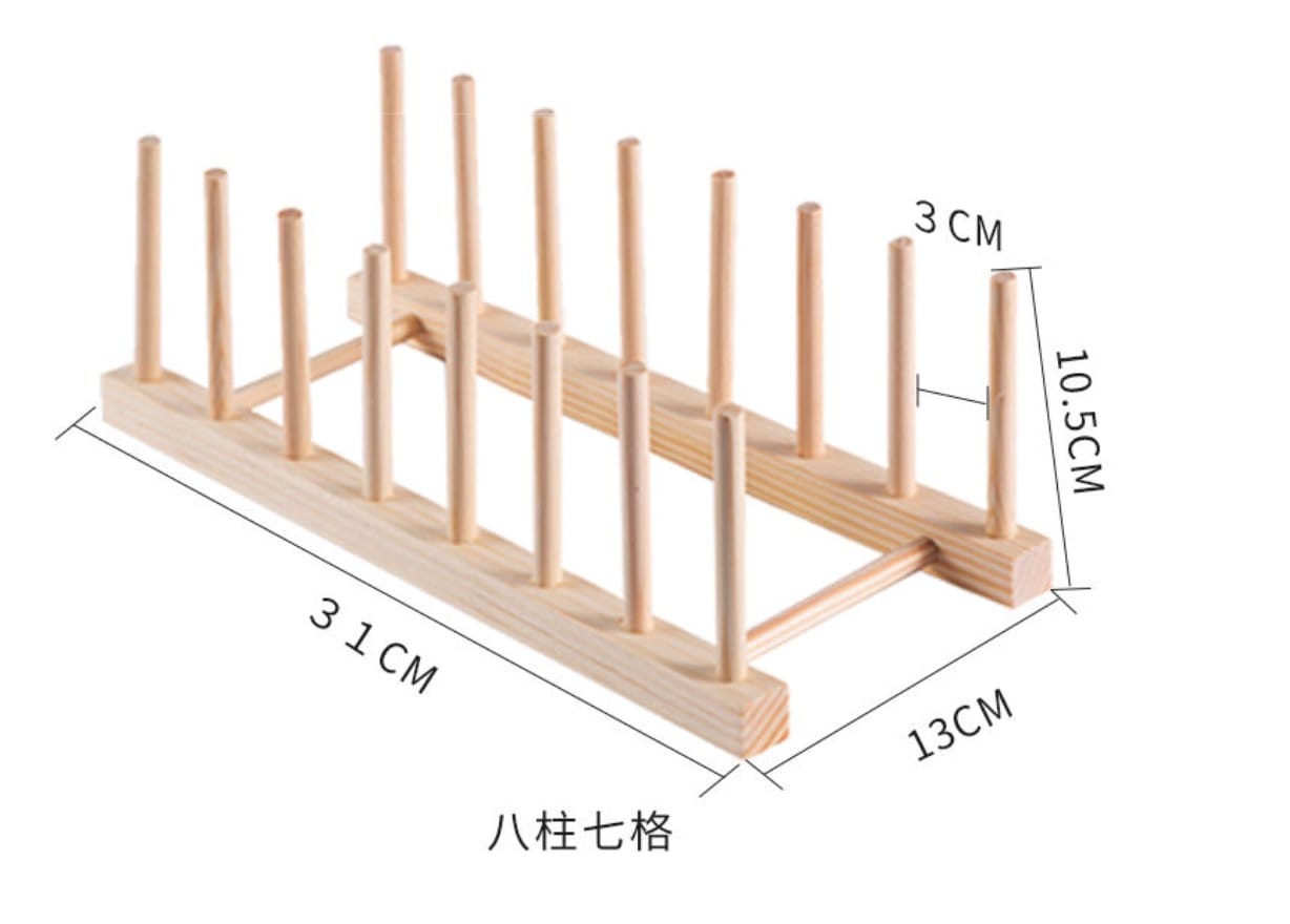 Bamboo plate holder