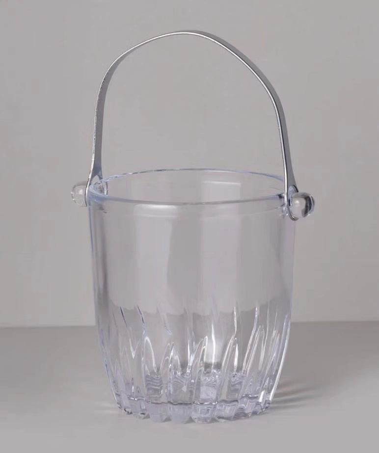 Glass Ice Bucket with tong