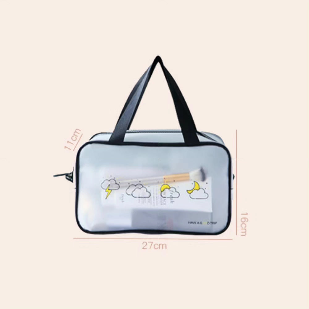 Women 4pc Set Transparent Cosmetic Bag