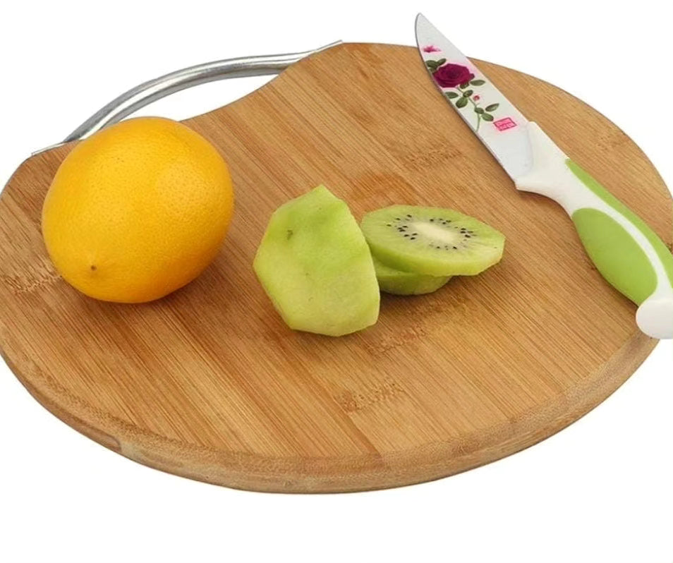 Wooden round chopping board