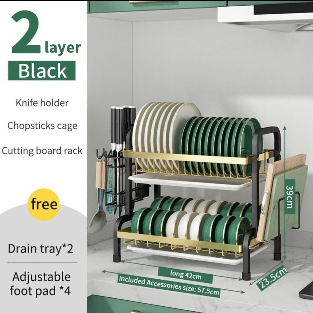 2 Tier Dish Drying Rack