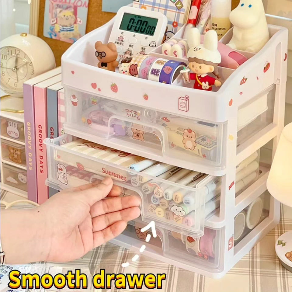 Cute Cosmetic Storage Box Organizer