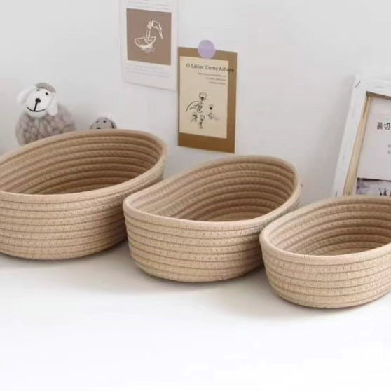 Set of 3 woven baskets