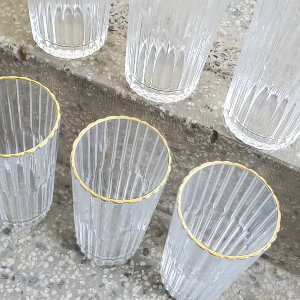 6pcs Classy Water Glasses