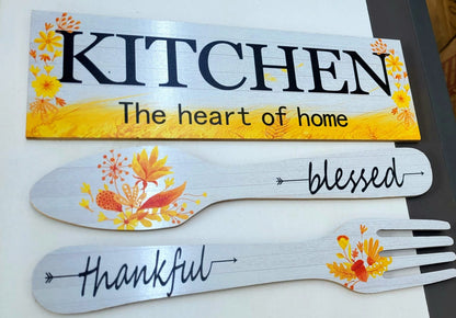 Kitchen wall hanging set