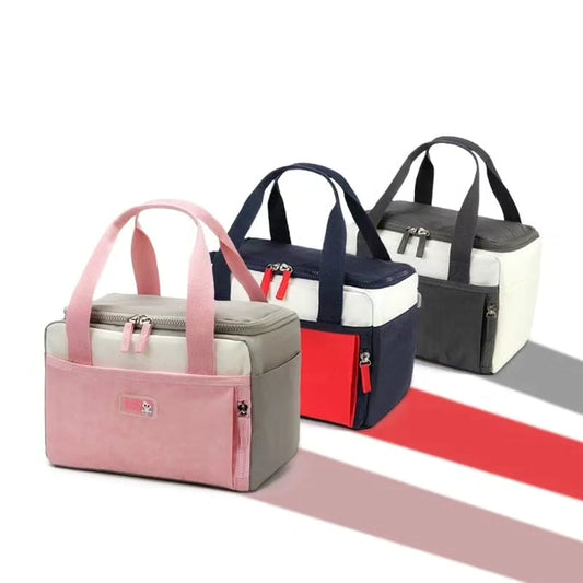 Portable Multiple Pockets Women Lunch Bag