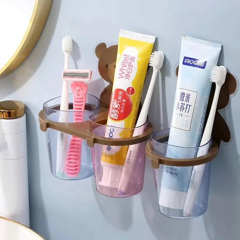 Wall Mounted Toothpaste/Toothbrush Holder