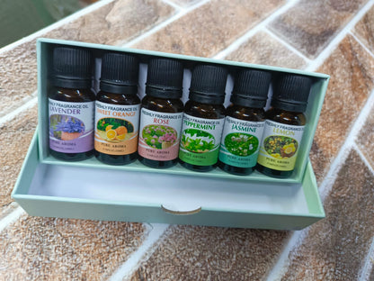 Aromatherapy Essential Oil 10ml 6 Bottles Gift Set