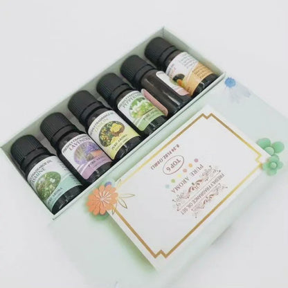 Aromatherapy Essential Oil 10ml 6 Bottles Gift Set