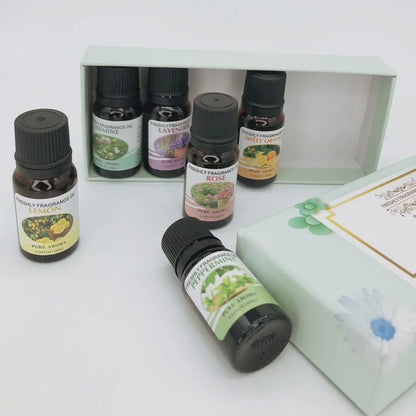 Aromatherapy Essential Oil 10ml 6 Bottles Gift Set