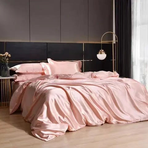 6*6  6*7 Silk Duvet Cover with a Sheet and 2 Cases