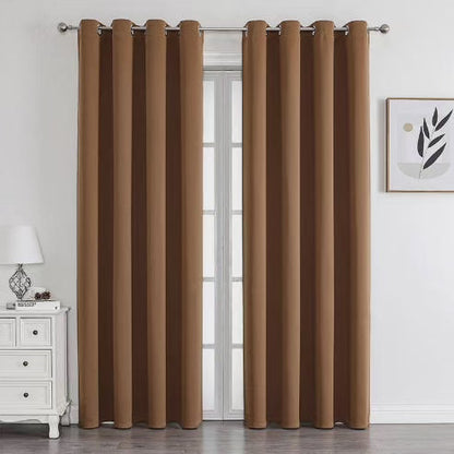 2Pc  Textured Black Out  Curtains