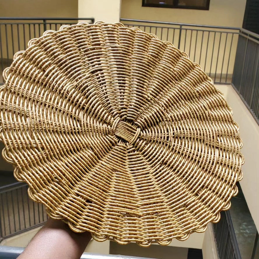 6pcs Thicker Rattan Table Placemat