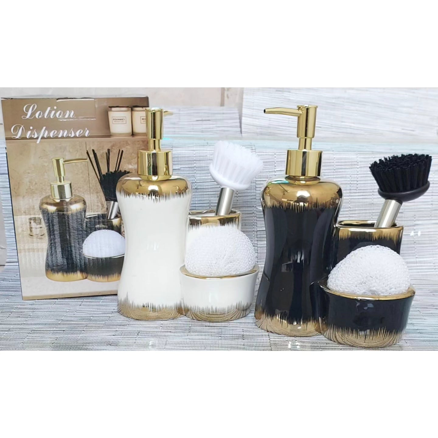 Combined 3 Level Ceramic Lotion Set