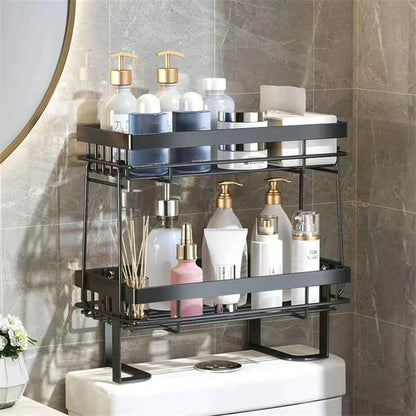 Double Layer Over The Toilet Rack