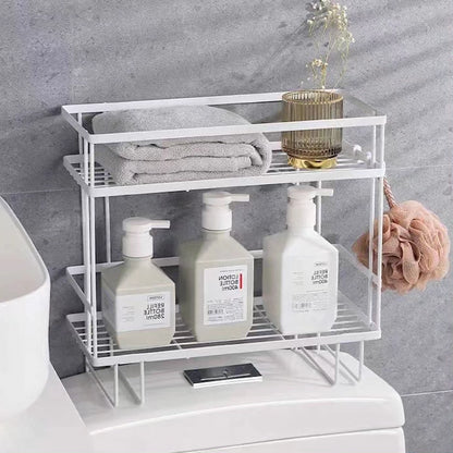 Double Layer Over The Toilet Rack