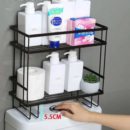 Double Layer Over The Toilet Rack
