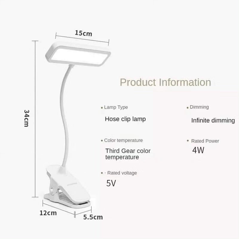 Led clip table lamp