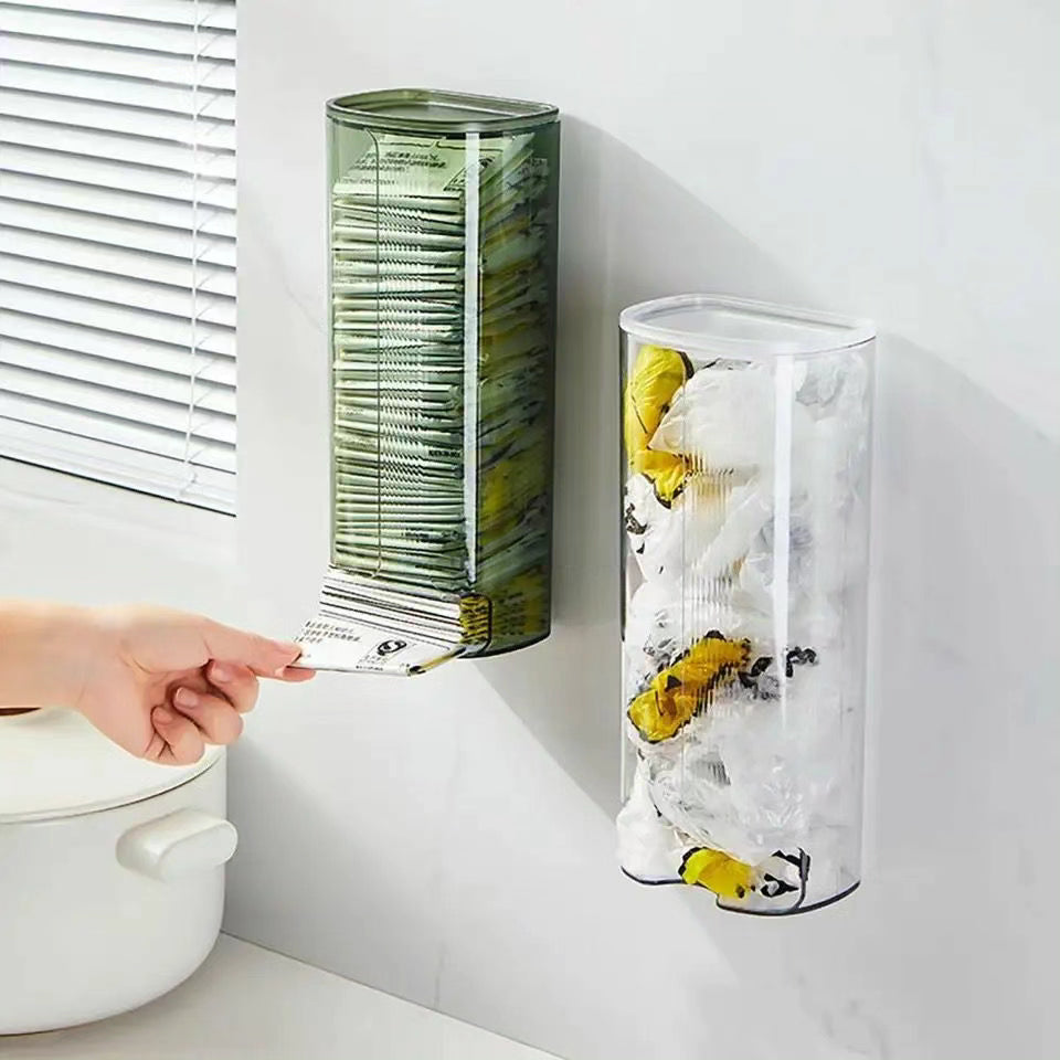 Wall Mounted Dust Proof Storage Box with Clear Visible Hollow Bottom