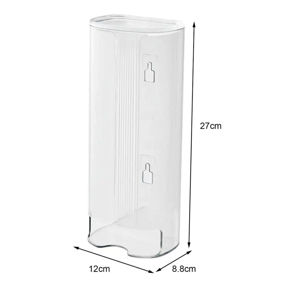 Wall Mounted Dust Proof Storage Box with Clear Visible Hollow Bottom