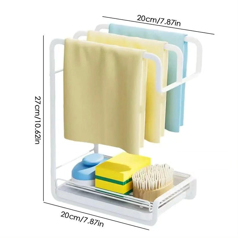 Sink Caddy Soap Dish Holder with Tray