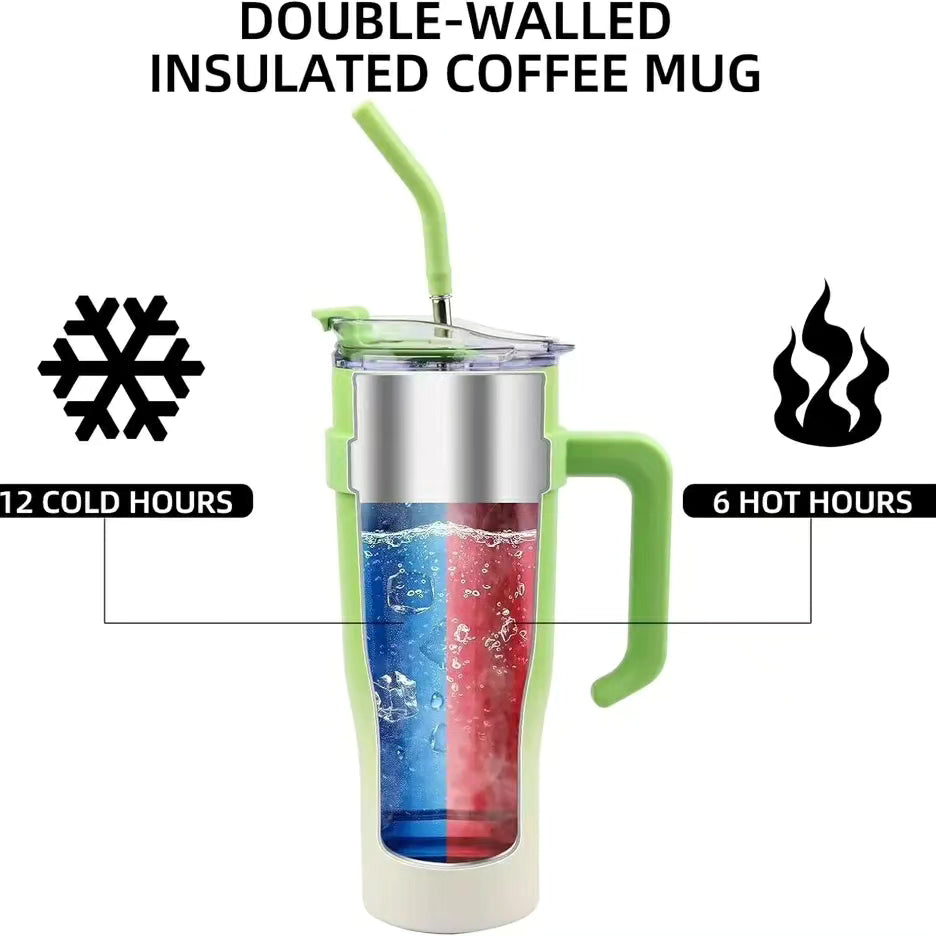 1200ml Insulated Portable Car Vacuum Thermal Cup