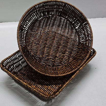 Reed woven baskets