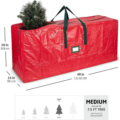 Christmas Tree Storage Bag /Decor Bag in Red